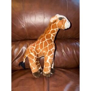 Save The Animals Giraffe Plush Realistic Stuffed Animal Safari Toy Made in Korea